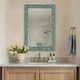 Uttermost® Coralie Antique Gold/Teal Tile Mirror-1