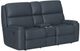 Flexsteel® Customizable Rio Leather Power Reclining Loveseat with Console-2