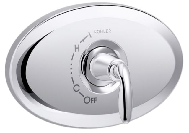 KOHLER® Remodel Rite-Temp® Polished Chrome Valve Trim-0