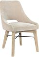 LH Home Gia Light Driftwood/Sand Curved Dining Chair-0