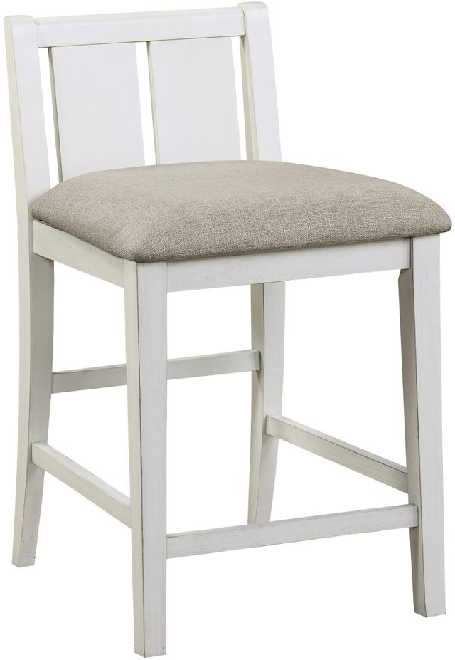 Mazin Furniture Daye 3 Piece White and Grey Counter Height Set-2