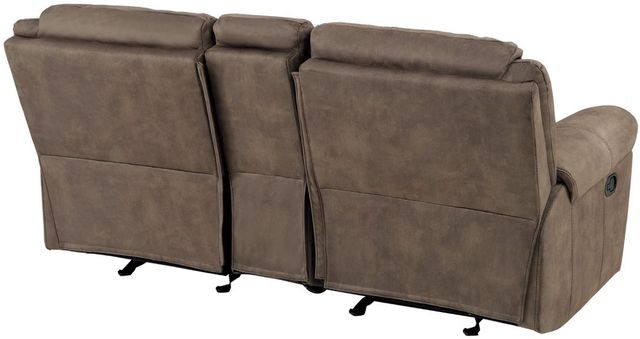 Homelegance® Aram Brown Manual Glider Double Reclining Loveseat-3