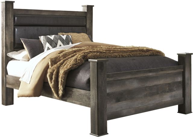 Signature Design by Ashley® Wynnlow Gray King Poster Bed-0