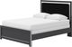 Signature Design by Ashley® Zuraleus 3-Piece Black Queen Upholstered Panel Bedroom Set-4