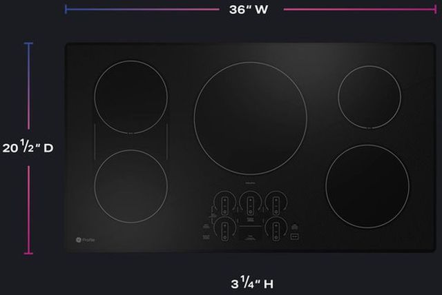 GE Profile™ 36" Stainless Steel Induction Cooktop-2