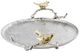 A & B Home Alvada 2-Piece Gold/Silver Decorative Tray Set-1