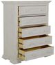 International Furniture Direct Terra Vintage White Chest-4