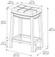 Linon Claridge Brown/Natural Counter Stool-2