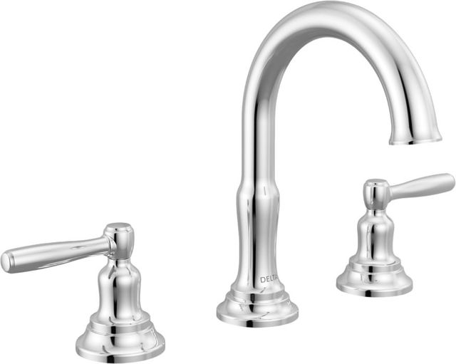Delta Roe™ Chrome 2-Handle Widespread Bathroom Faucet-0