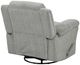 Homelegance® Oxford Gray Manual Swivel Glider Reclining Chair-5