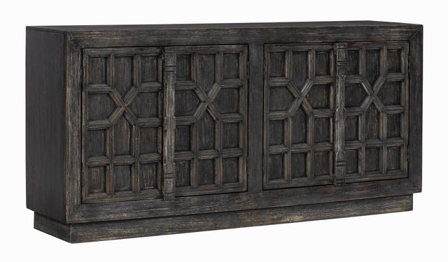 Signature Design by Ashley® Roseworth Distressed Black Accent Cabinet-1