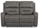 Palliser® Furniture Customizable Washington Power Reclining Loveseat with Power Headrest and Lumbar-1