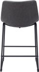 Zuo® Modern Smart 2-Piece Charcoal Counter Stool Set-3