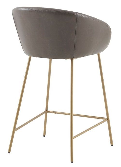 Olliix by Madison Park Isadora Brown and Gold Counter Stool-3