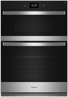 Whirlpool® 27" Fingerprint Resistant Stainless Steel Oven/Micro Combo Electric Wall Oven