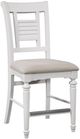 American Woodcrafters 6510 Cottage Traditions 2 Pieces Clean White Counter Side Chair Set-0