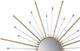 A & B Home Clear/Gold Large Sunburst Mirror-1