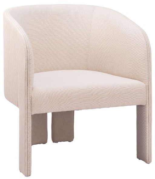 Zuo® Modern Hull Beige Accent Chair-1