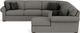 Flexsteel® Randall Gray Onyx Sectional-1