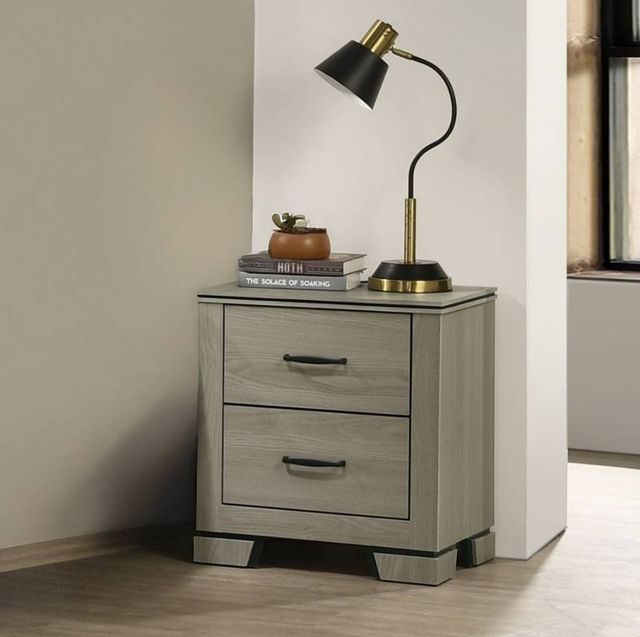 ACME Furniture Joanna Weathered Gray Nightstand-1