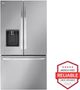 LG 36" 30.7 Cu. Ft. PrintProof™ Stainless Steel French Door Refrigerator-2