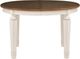 Powell® Stanbury Brown Dining Table with Antique White Base-4