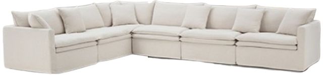 Furniture of America® Crayford 4-Piece Taupe L-Shape Sectional-0