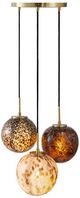 A & B Home Black/Blue/Gray Triple Pendant Light-1