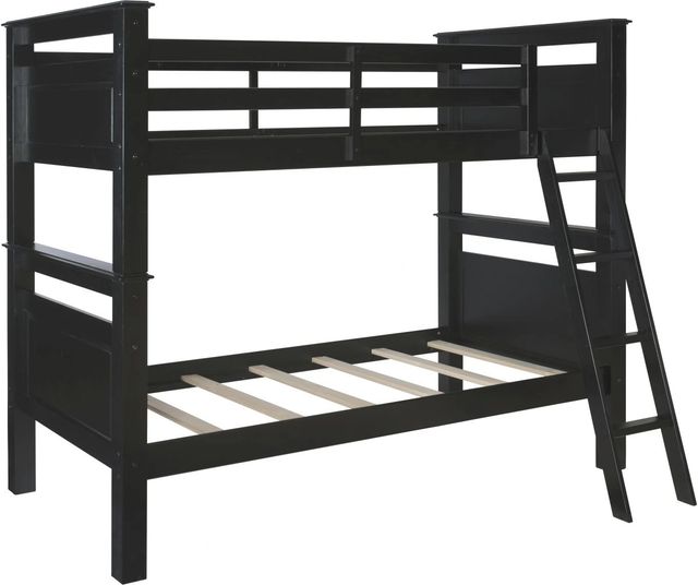 Powell® Dixon Black Twin/Twin Bunk Bed-0