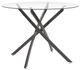Signature Design by Ashley® Pharwynn Glass Top Dining Table with Black Base-0