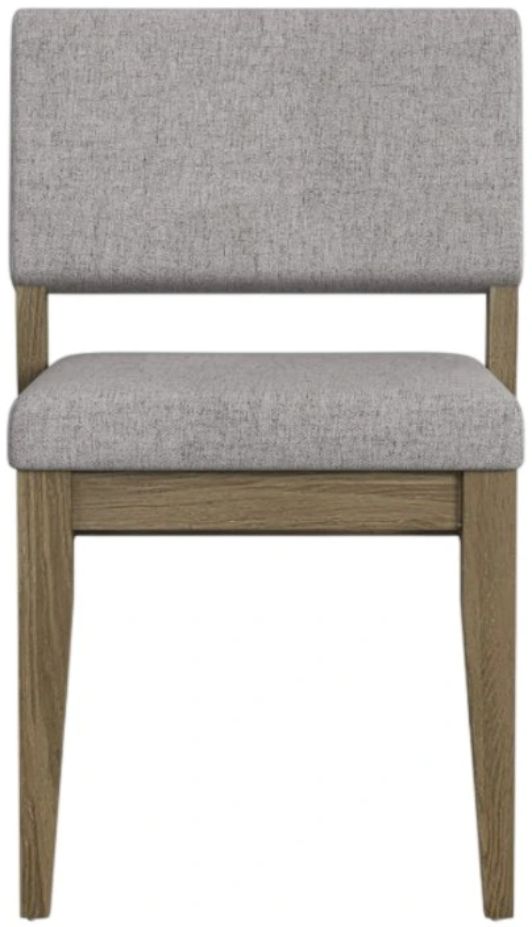Intercon Flex Gray/Sandbar Oak Upholstered Side Chair-2
