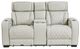 Homelegance® Fairway Taupe Double Power Reclining Loveseat with Center Console-2
