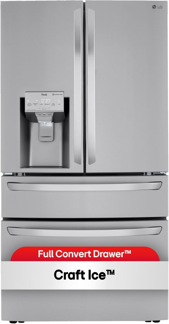 LG 36" 30 Cu. Ft. Stainless Steel French Door Refrigerator with Craft Ice™ and Full-Convert™ Drawer-2