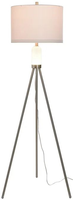 Stylecraft Brushed Nickel Floor Lamp-1