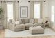 Jackson Furniture Turner 3-Piece Mushroom Sectional with Ottoman-1