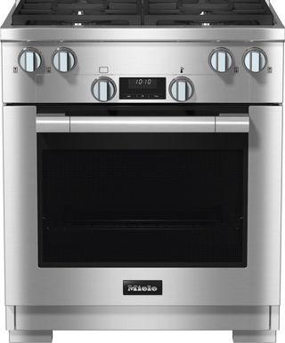 Miele 30" Natural Gas Clean Touch Steel Pro Style Dual Fuel Range