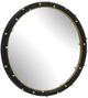 Uttermost® Helia Antique Gold/Matte Black Round Mirror-3