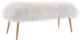 TOV Furniture Churra White Sheepskin Bench-0