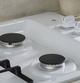 GE® 30" White Built-In Gas Cooktop with Dishwasher-Safe Grates-3