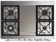 Ilve® Majestic III 40" Custom Pro Style Dual Fuel Natural Gas Range with Triple Glass Door and Chrome Trim-2