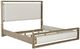 American Woodcrafters Arlington 4-Piece Nutmeg Queen Upholstered Bedroom Set-2