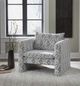 Signature Design by Ashley® Kenbell Black/White Accent Chair-4
