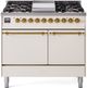 Ilve® Nostalgie II Series 40" Antique White Pro Style Dual Fuel Range-0