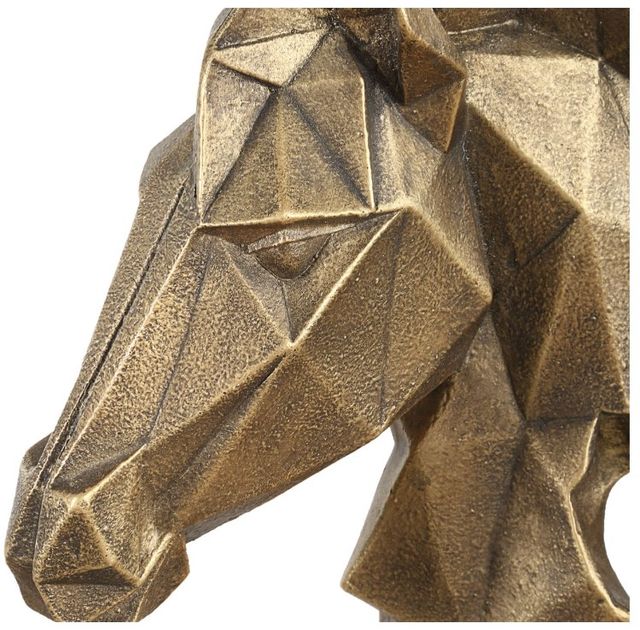 Uttermost® Chiseled Horse Bust Black/Gold Sculpture-4
