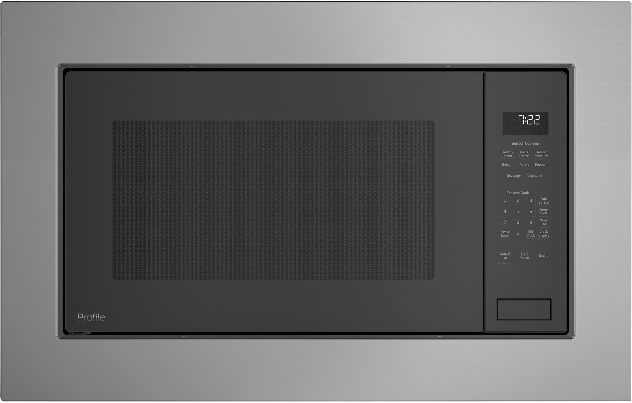 GE 26.75" Stainless Steel Built In Microwave Trim - Thumbnail 4