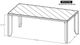International Furniture Direct Teak Stained Dark Dining Table-2