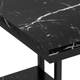 Monarch Specialties Inc. Black Marble Look 25"H Accent Table with Black Metal Base-4