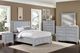 Vaughan-Bassett Bonanza Blue/Gray Queen Upholstered Panel Storage Bed-1