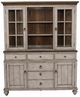 Flexsteel® Plymouth® Distressed Graywash Hutch-1