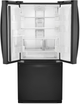 Whirlpool® 19.7 Cu. Ft. Black French Door Refrigerator-1
